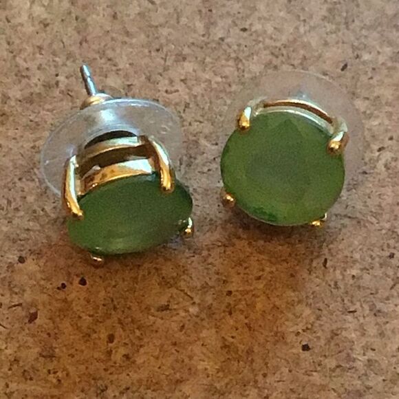 Kate Spade Fresh Green Gold Gumdrop Earrings - Picture 3 of 4